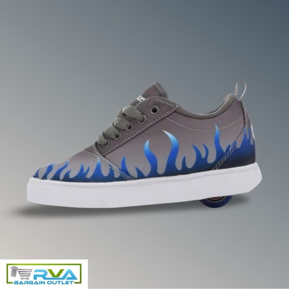 HEELYS Boy's Pro 20 Prints (Little Kid/Big Kid/Adult), Gray/Blue - Picture 3 of 7